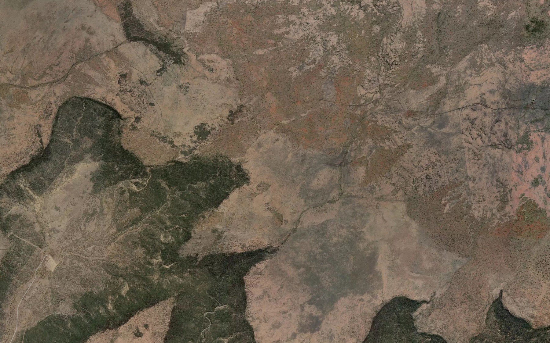Satellite map of the Black Valley Spring