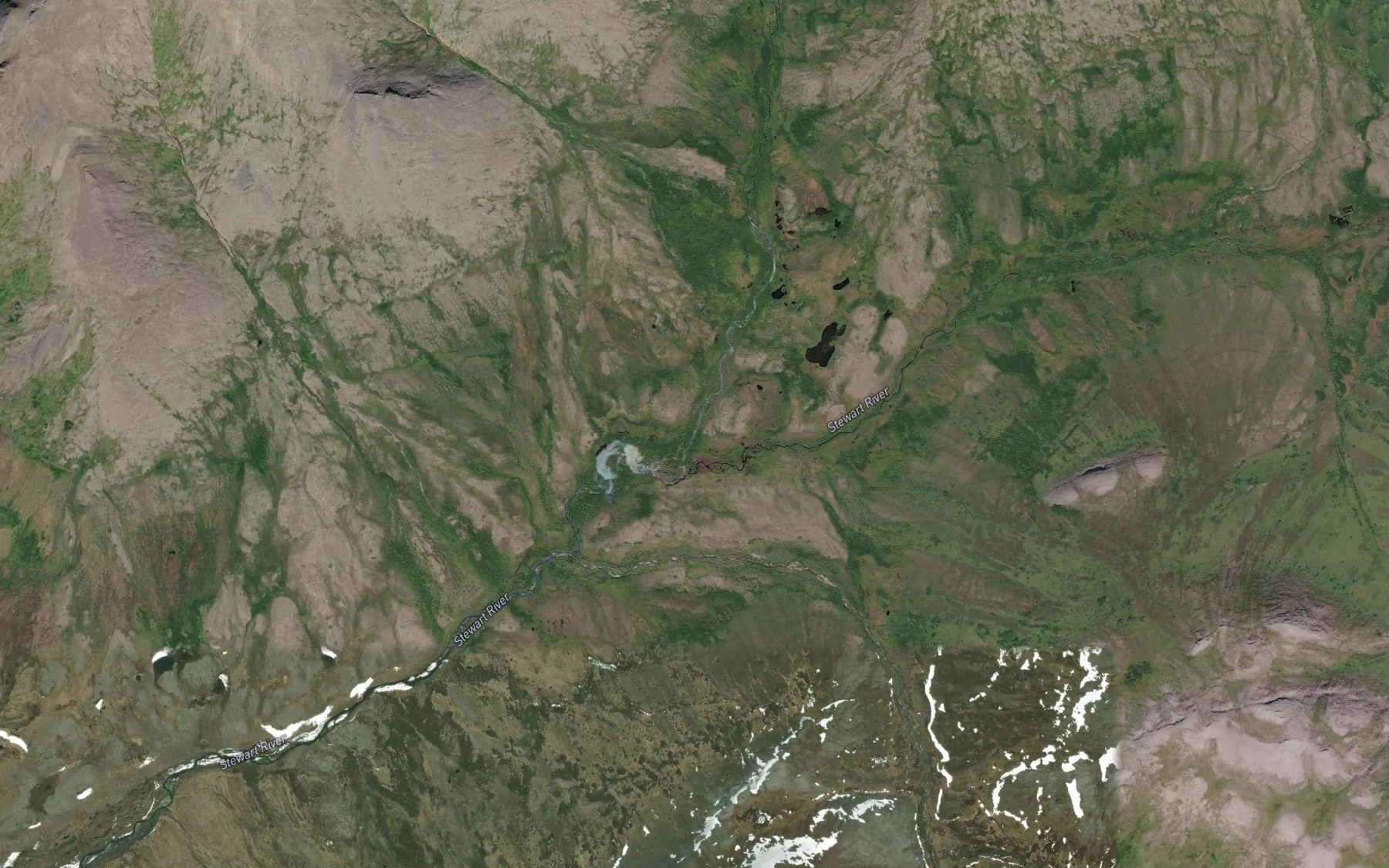 Satellite map of the Slate Creek