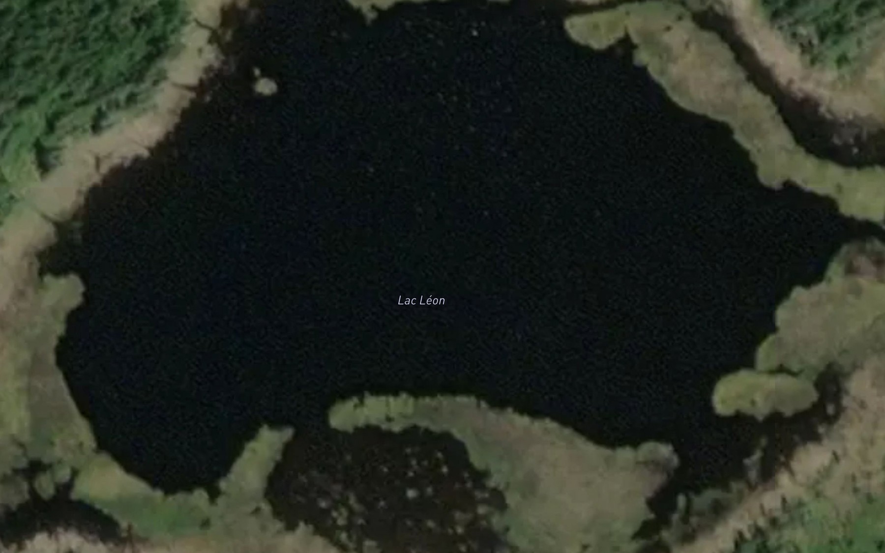 Satellite map of the Lac Leon