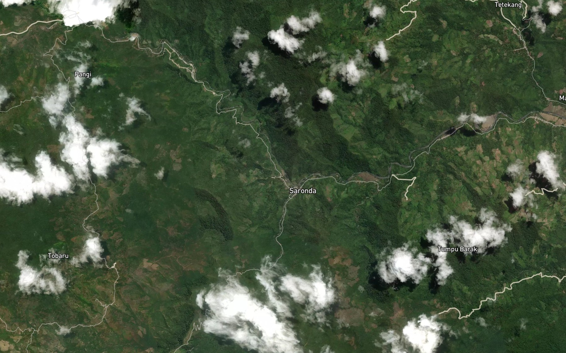 Satellite map of the Salu Toke