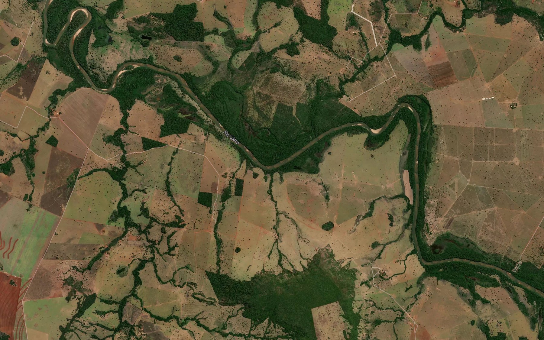 Satellite map of the Corrego Jucu Duro