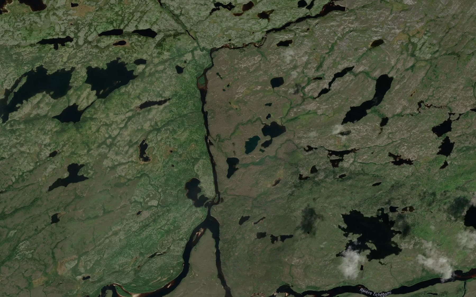 Satellite map of the Riviere Barou