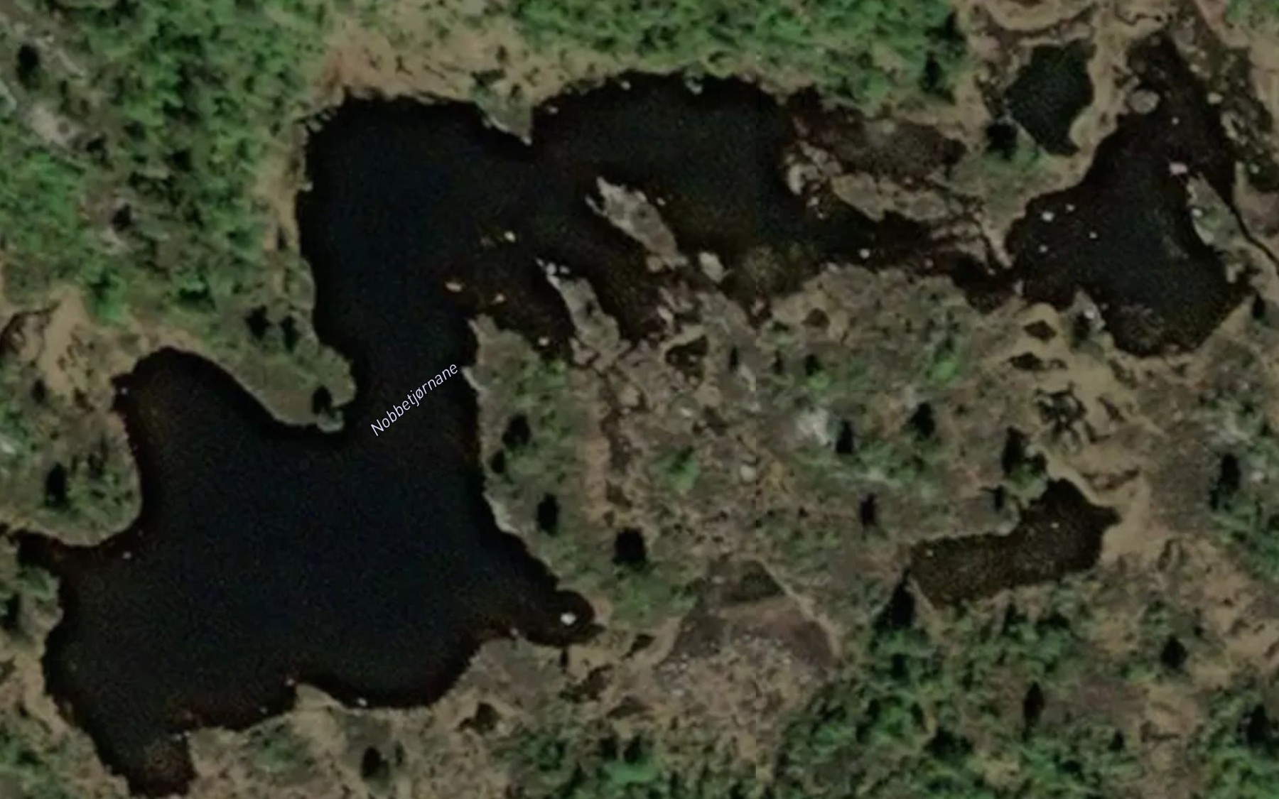 Satellite map of the Nobbetjornane