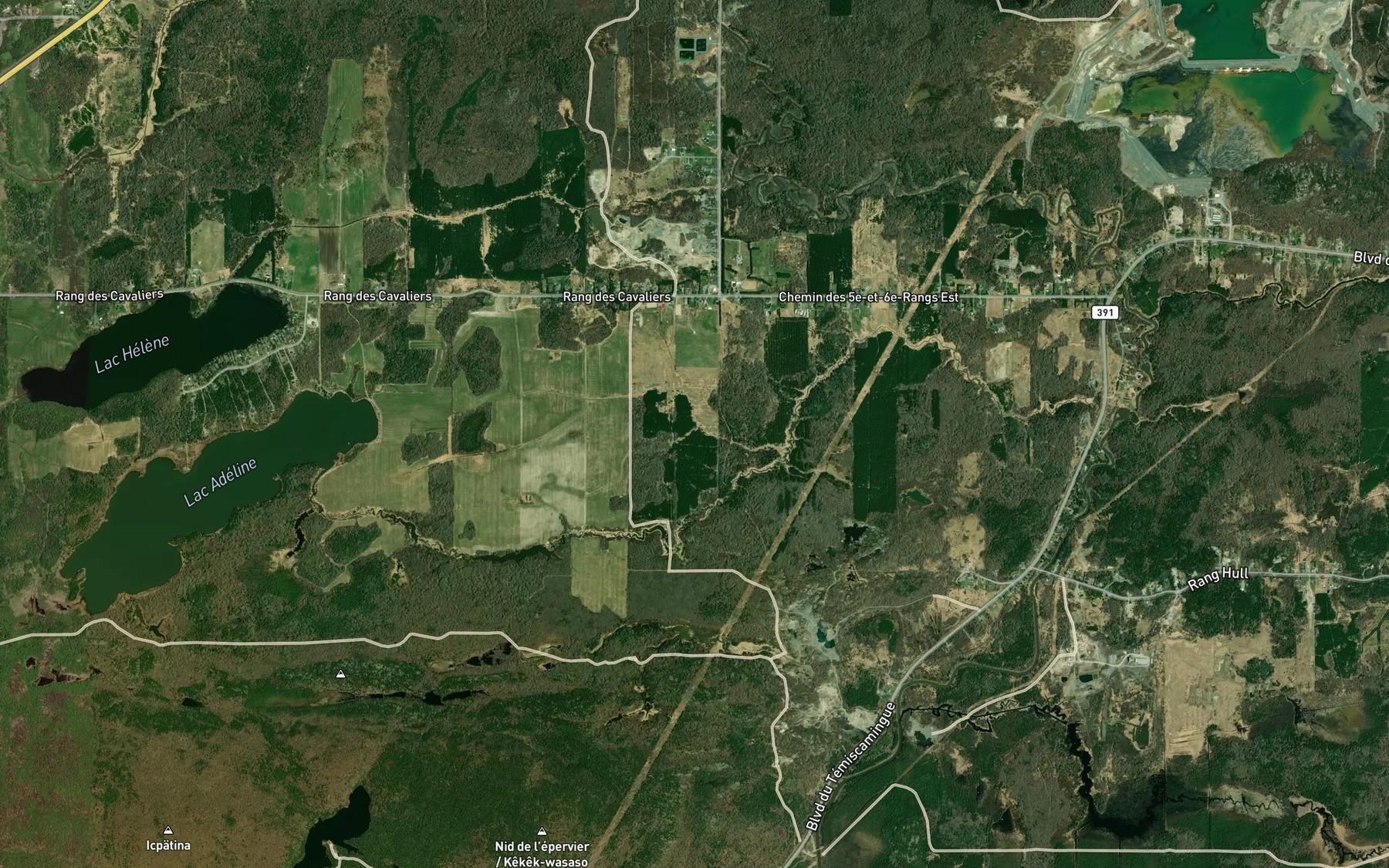 Satellite map of the Cours d'eau Latreille