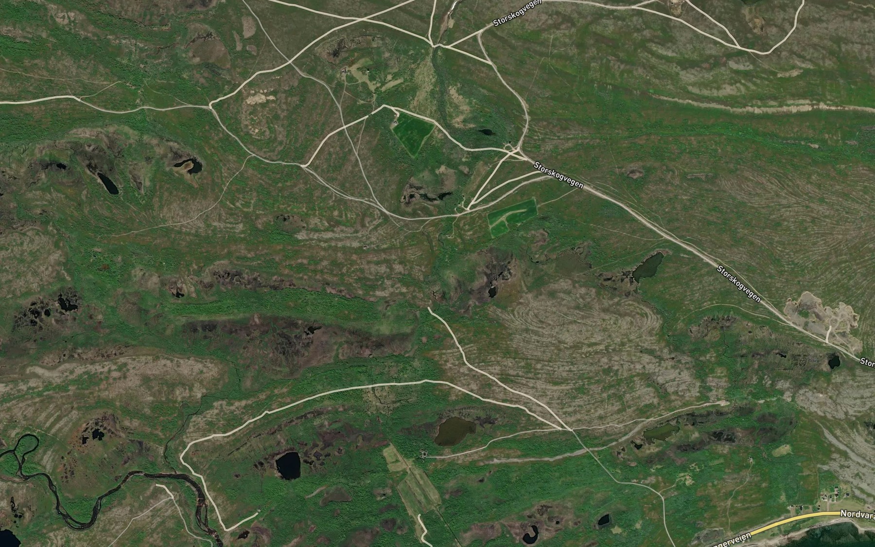 Satellite map of the Storskogelva