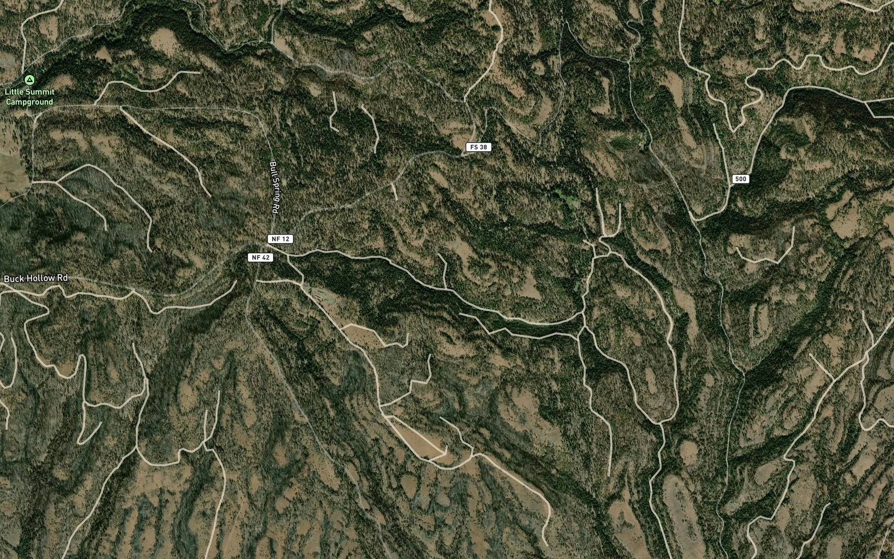 Satellite map of the Survey Spring