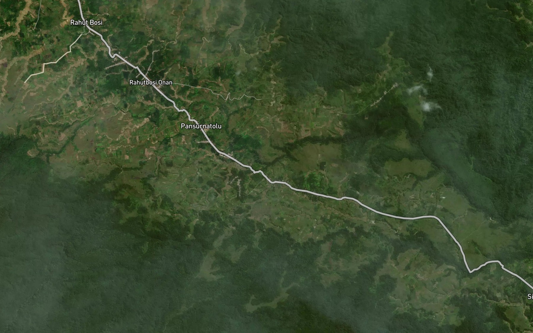 Satellite map of the Aek Raut