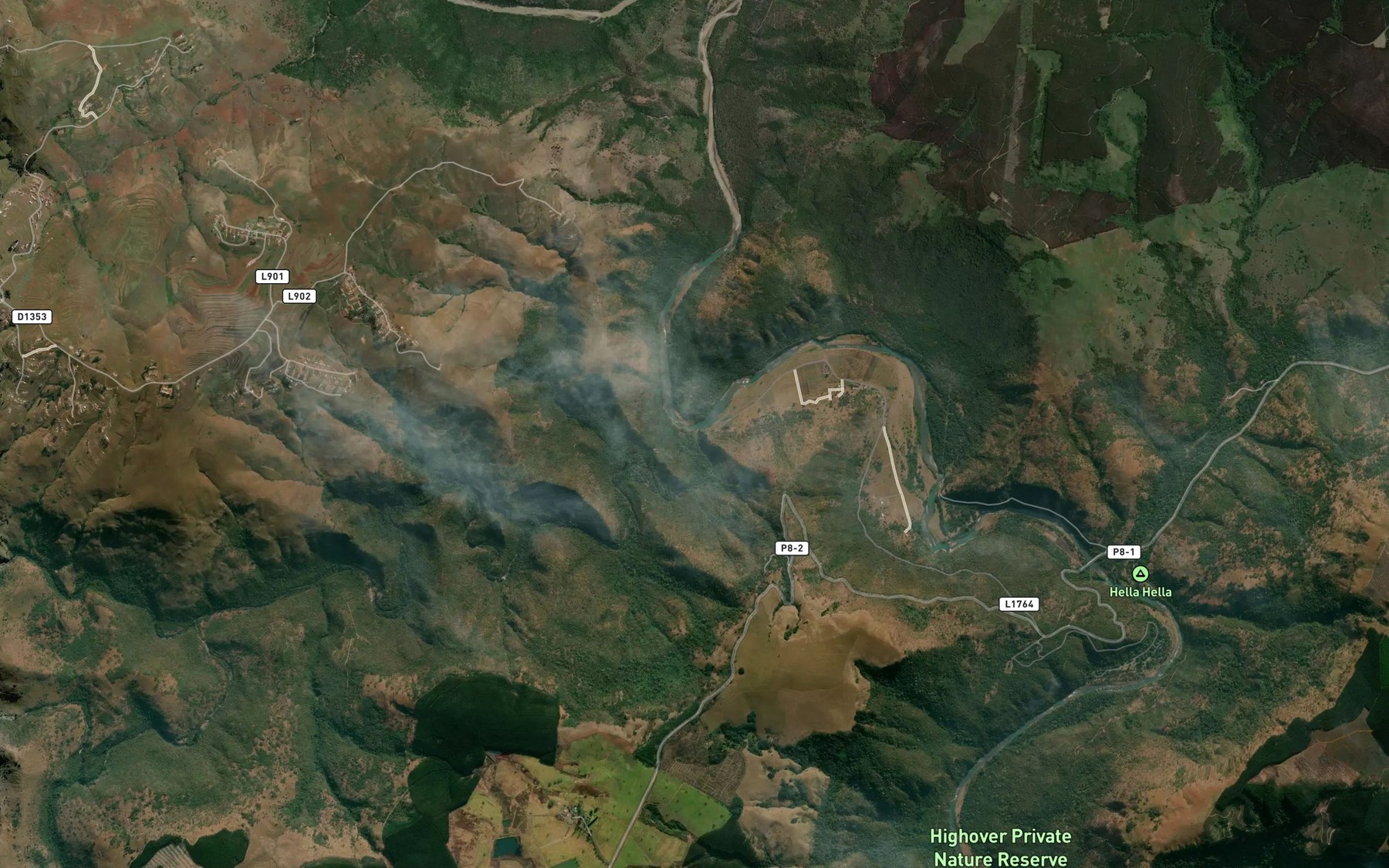 Satellite map of the Ngudwini