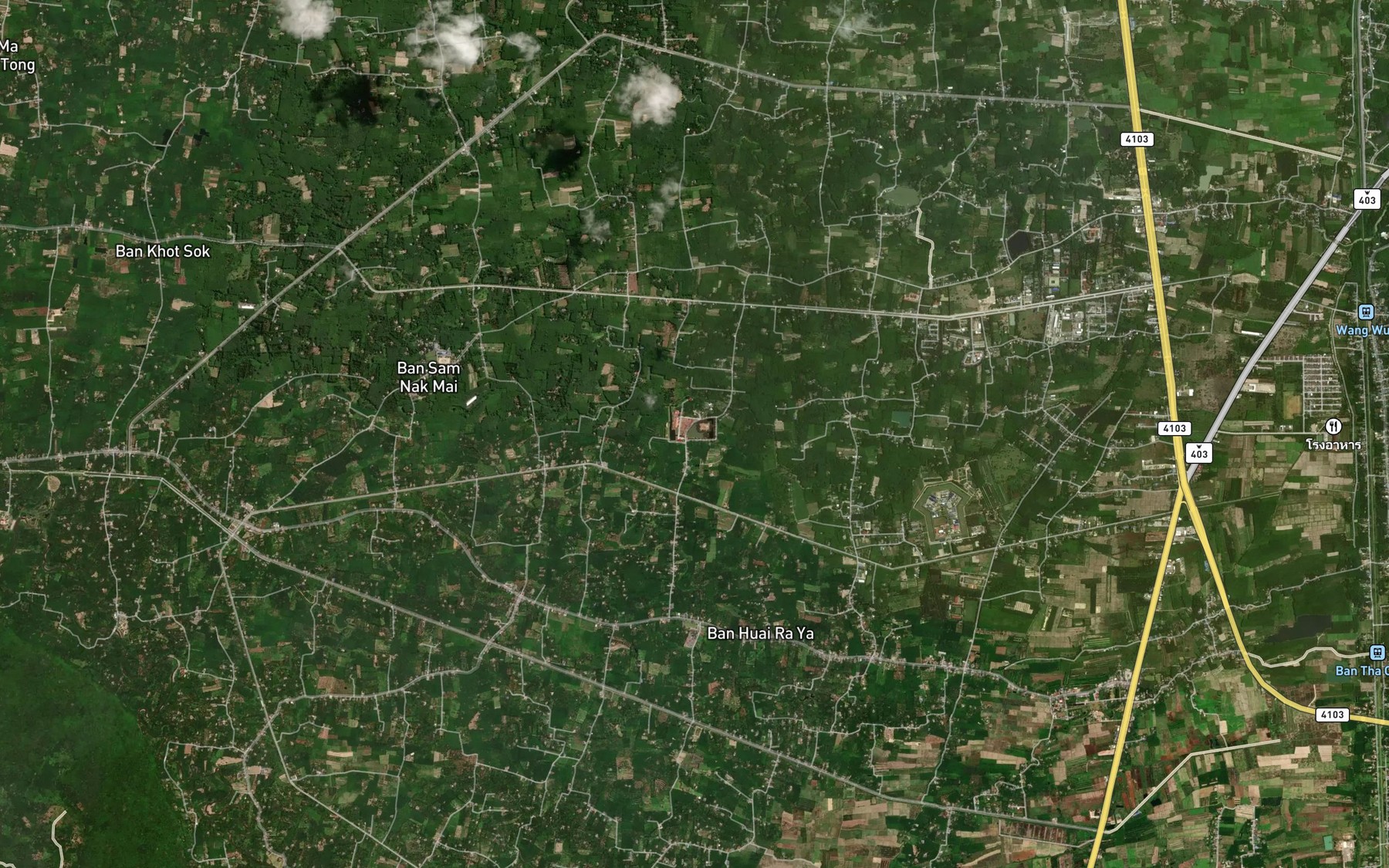 Satellite map of the Sa Nam Huai Phra
