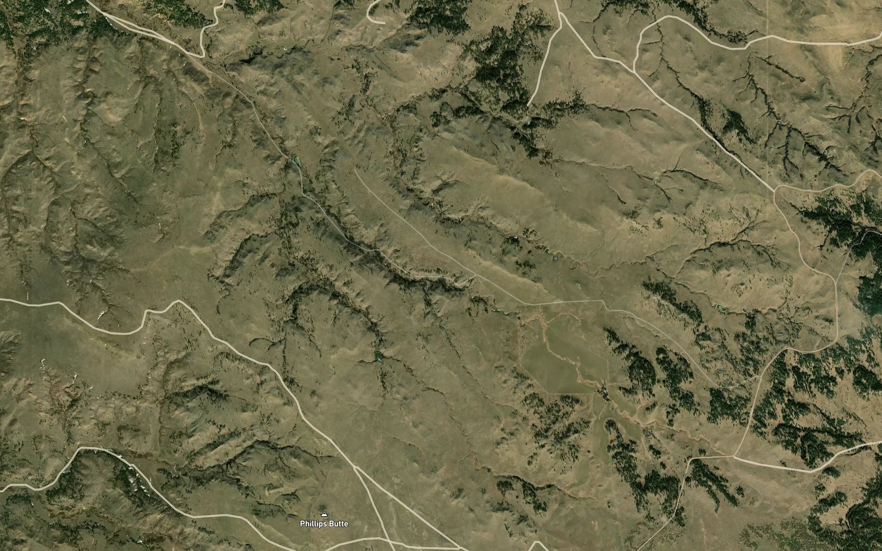 Satellite map of the Pierce Spring