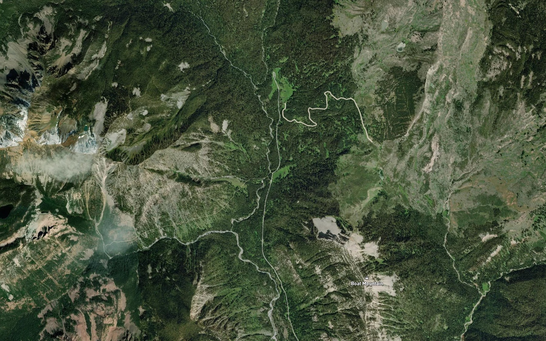 Satellite map of the Timber Creek