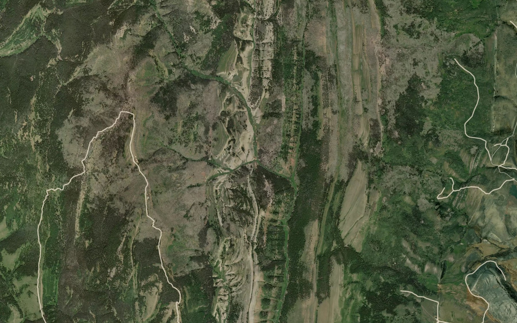 Satellite map of the Spruce Creek