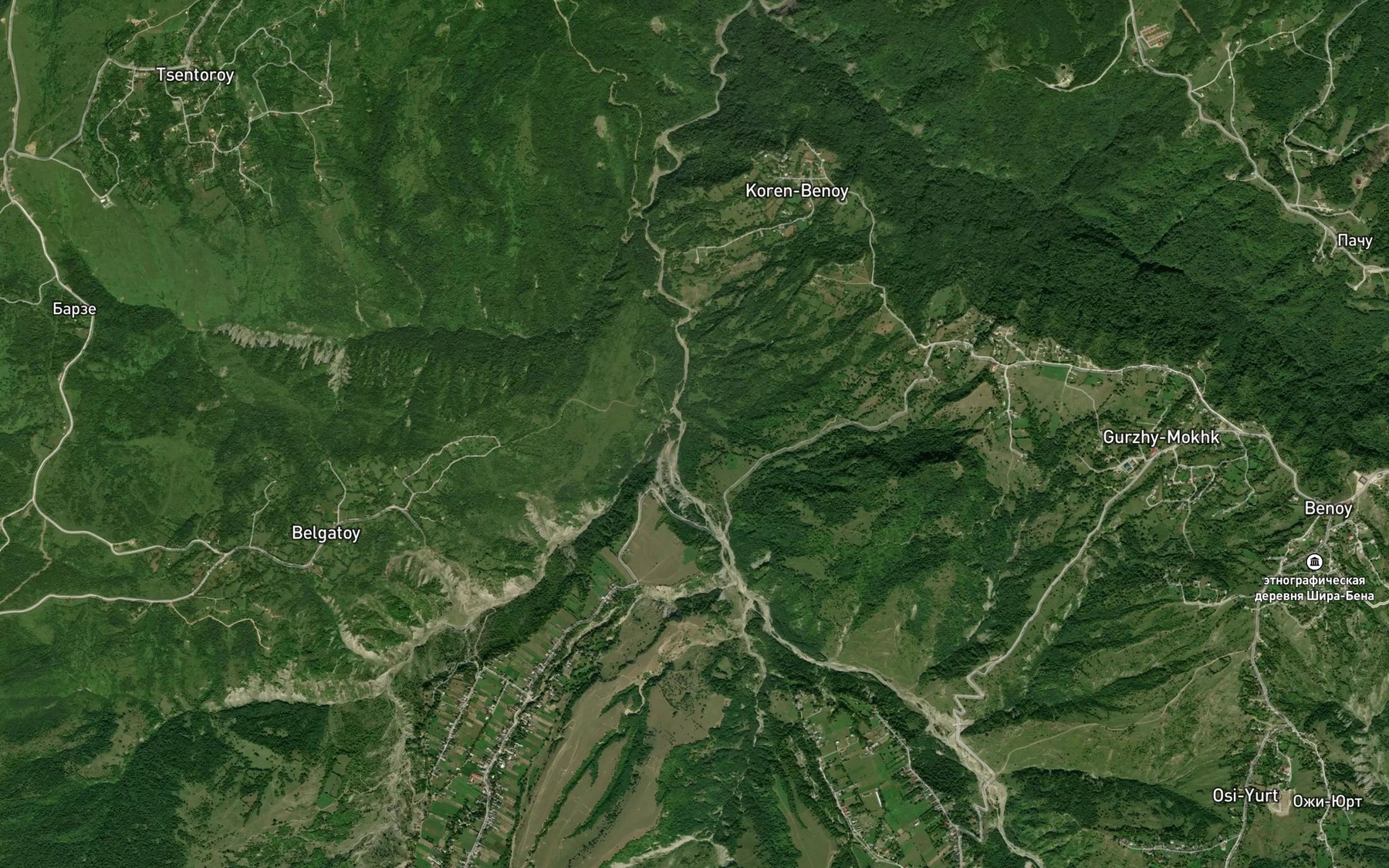 Satellite map of the Benoyyassi