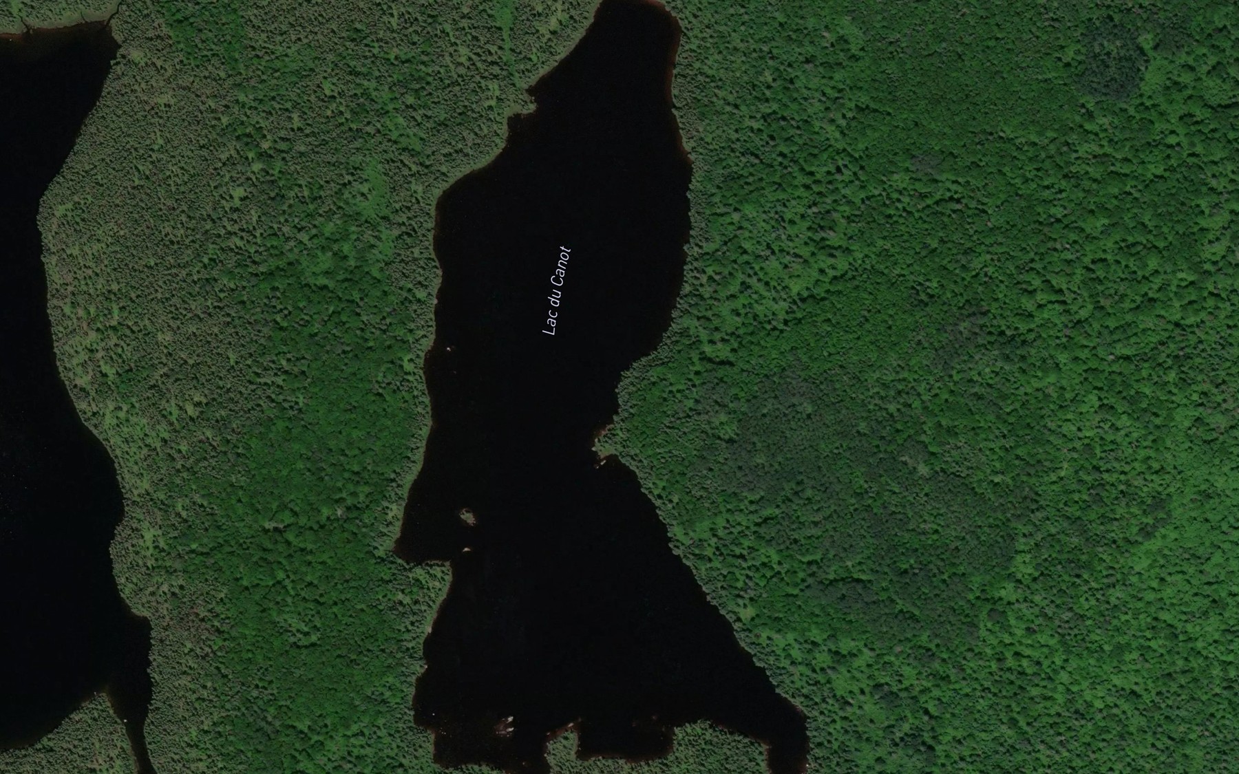 Satellite map of the Lac du Canot
