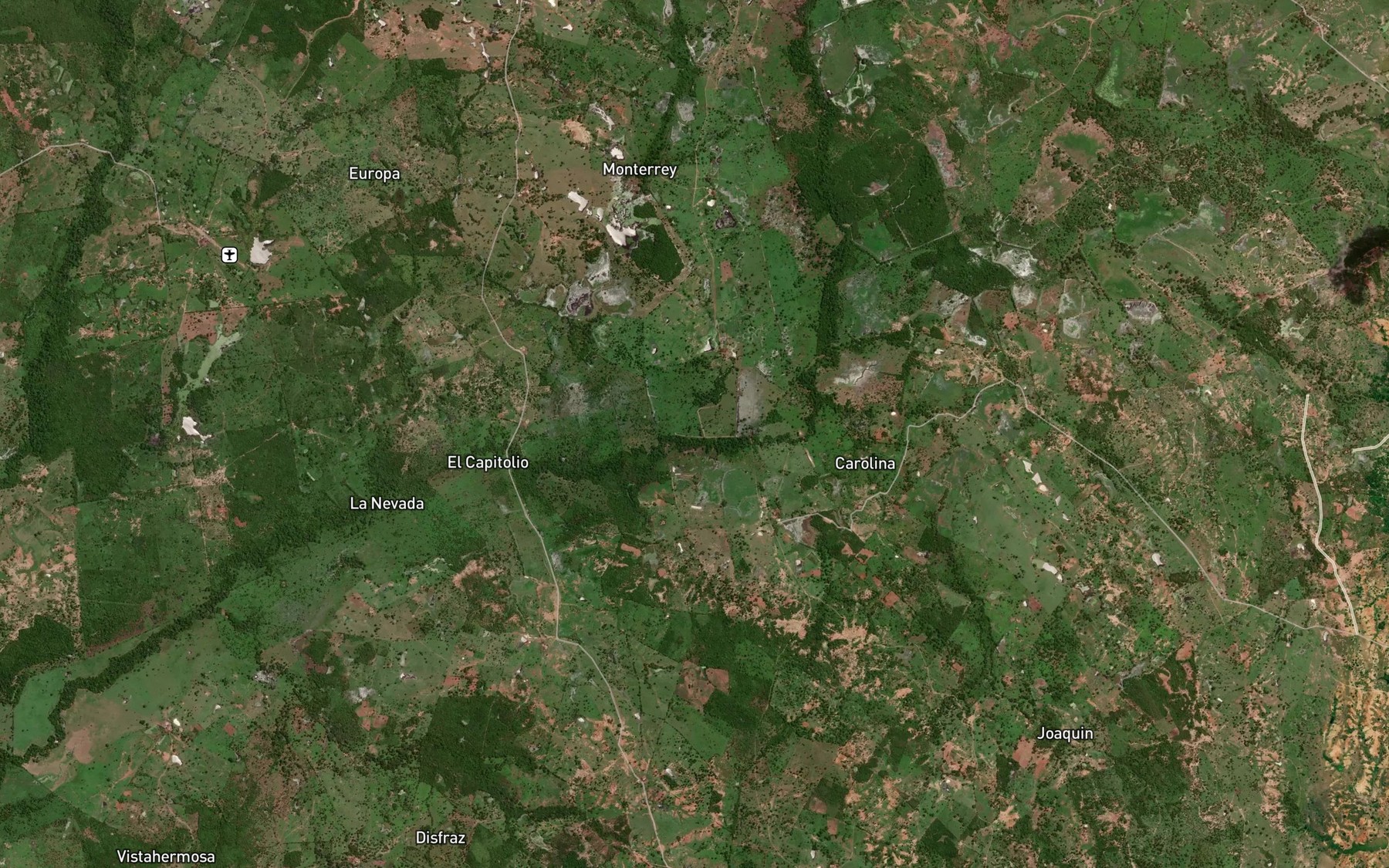 Satellite map of the Arroyo Mocha