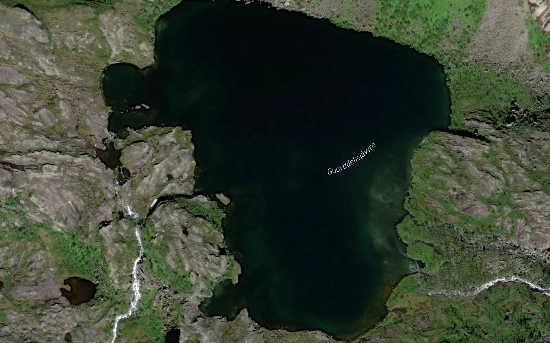 Satellite map of the Guovdelisjavri