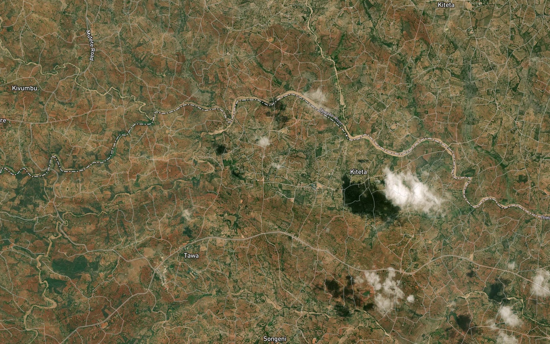 Satellite map of the Kakuyu
