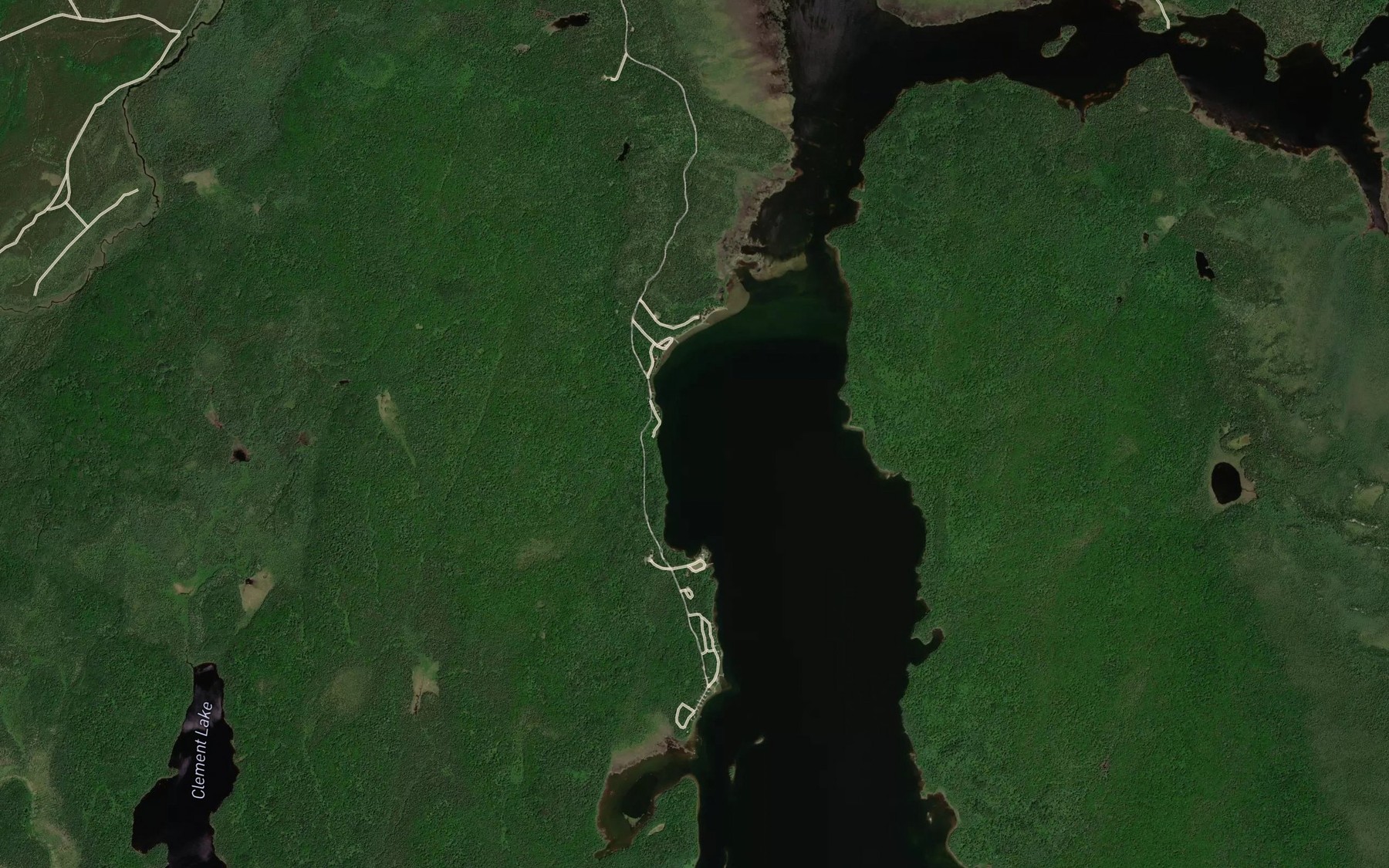 Satellite map of the Brown's Bay