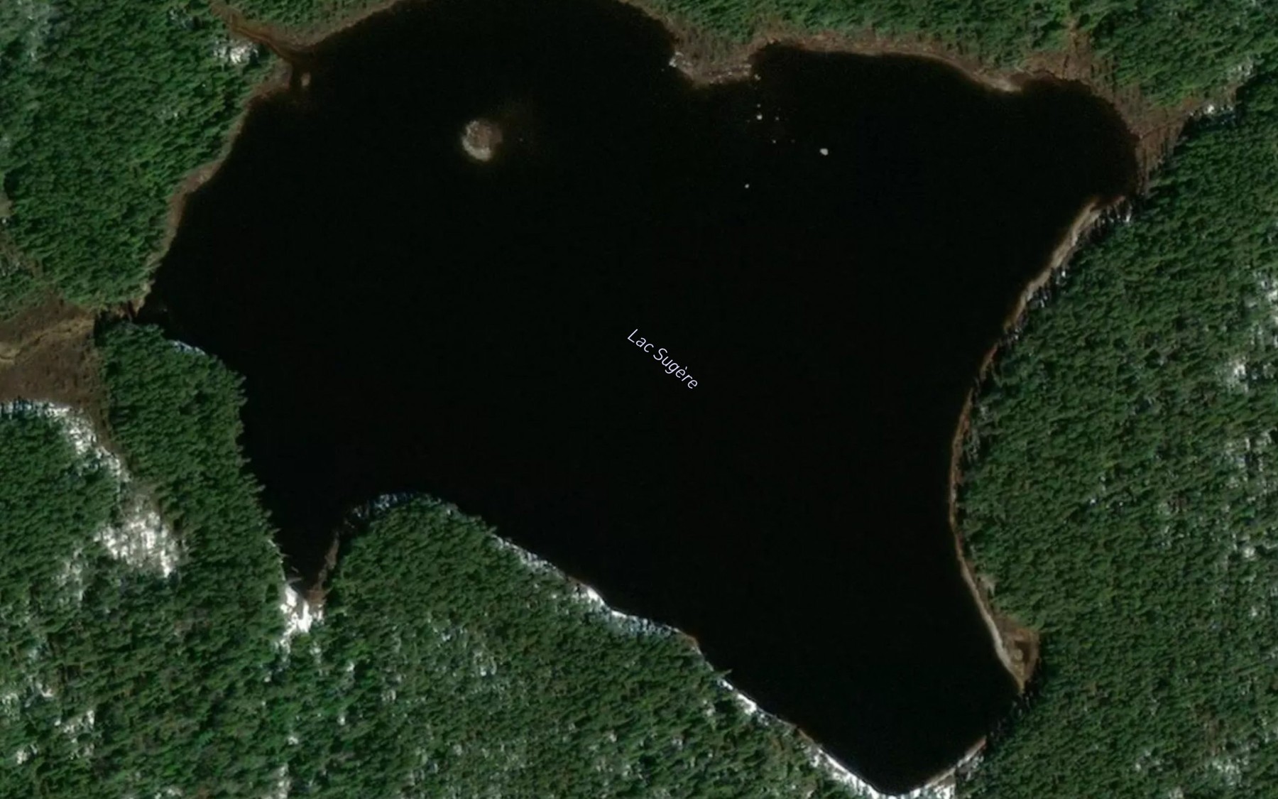 Satellite map of the Lac Sugere
