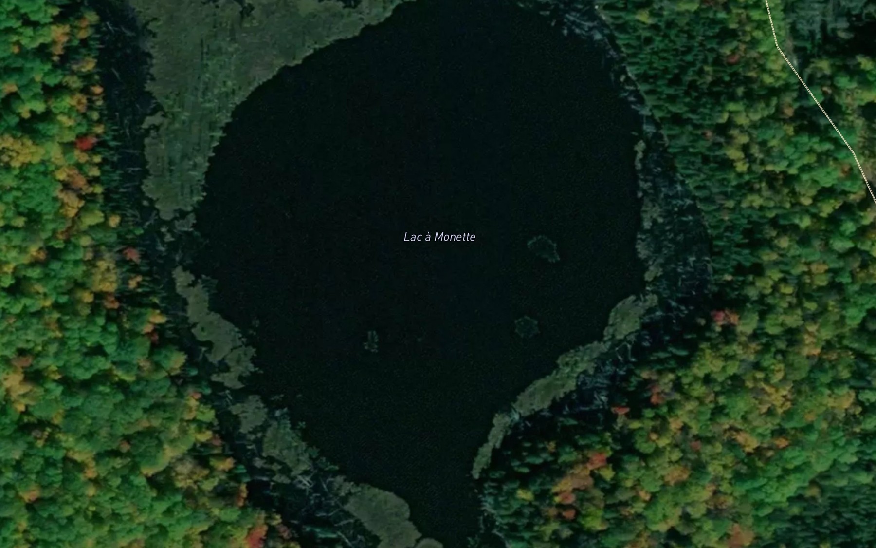 Satellite map of the Lac a Monette