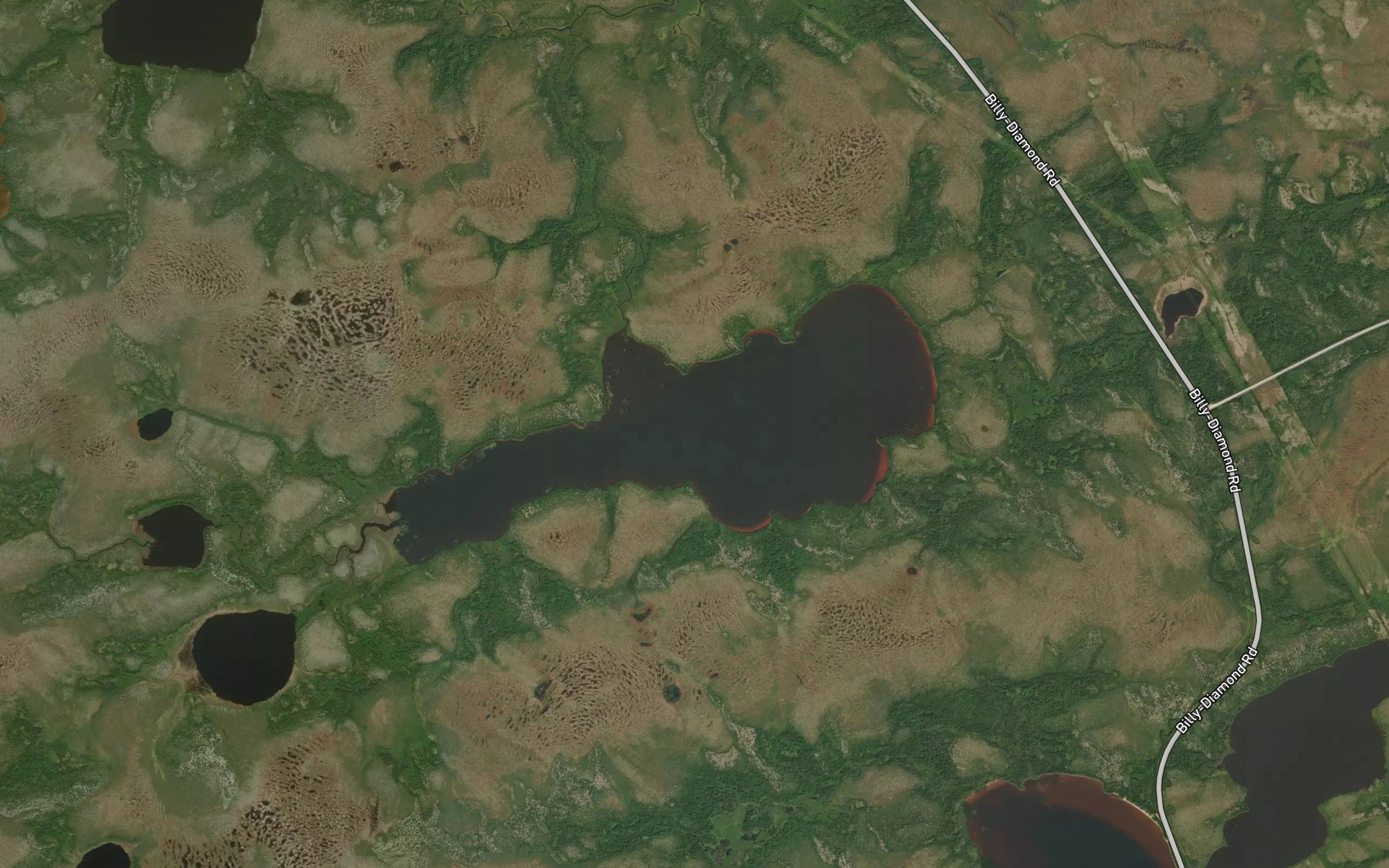 Satellite map of the Lac Amisach Wat