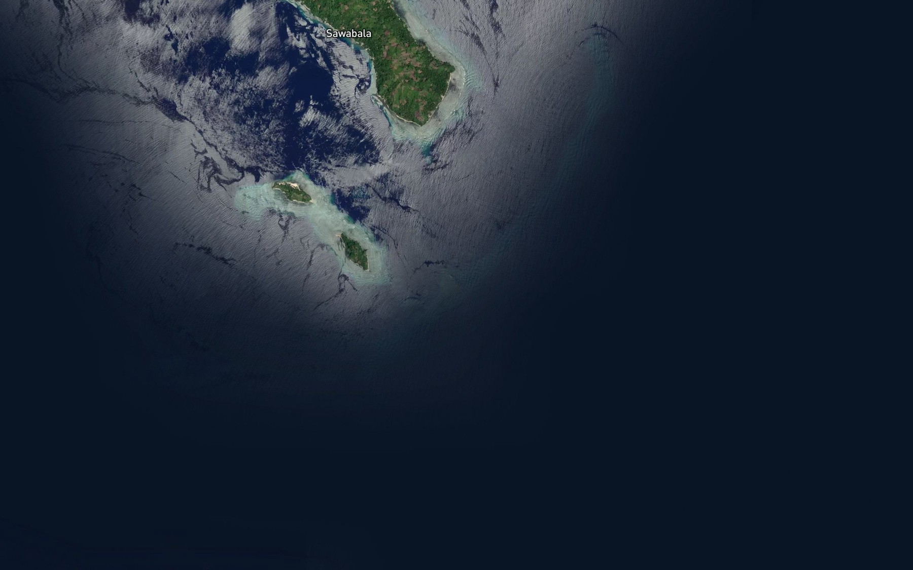 Satellite map of the Grind Reef