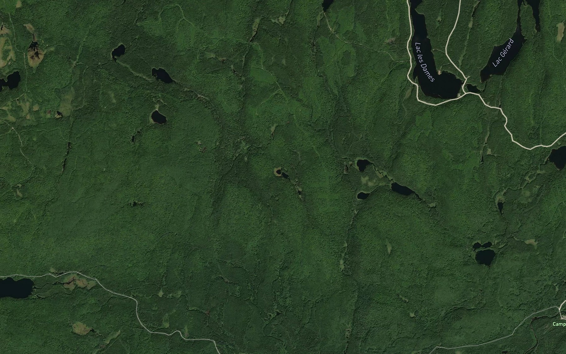 Satellite map of the Lac Encercle