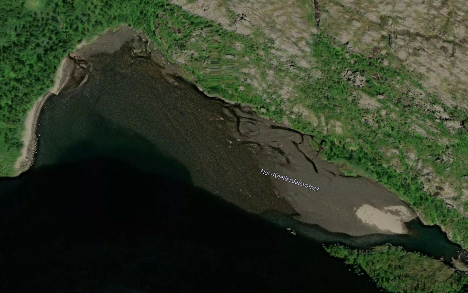 Satellite map of the Ner-Knallerdalsvatnet