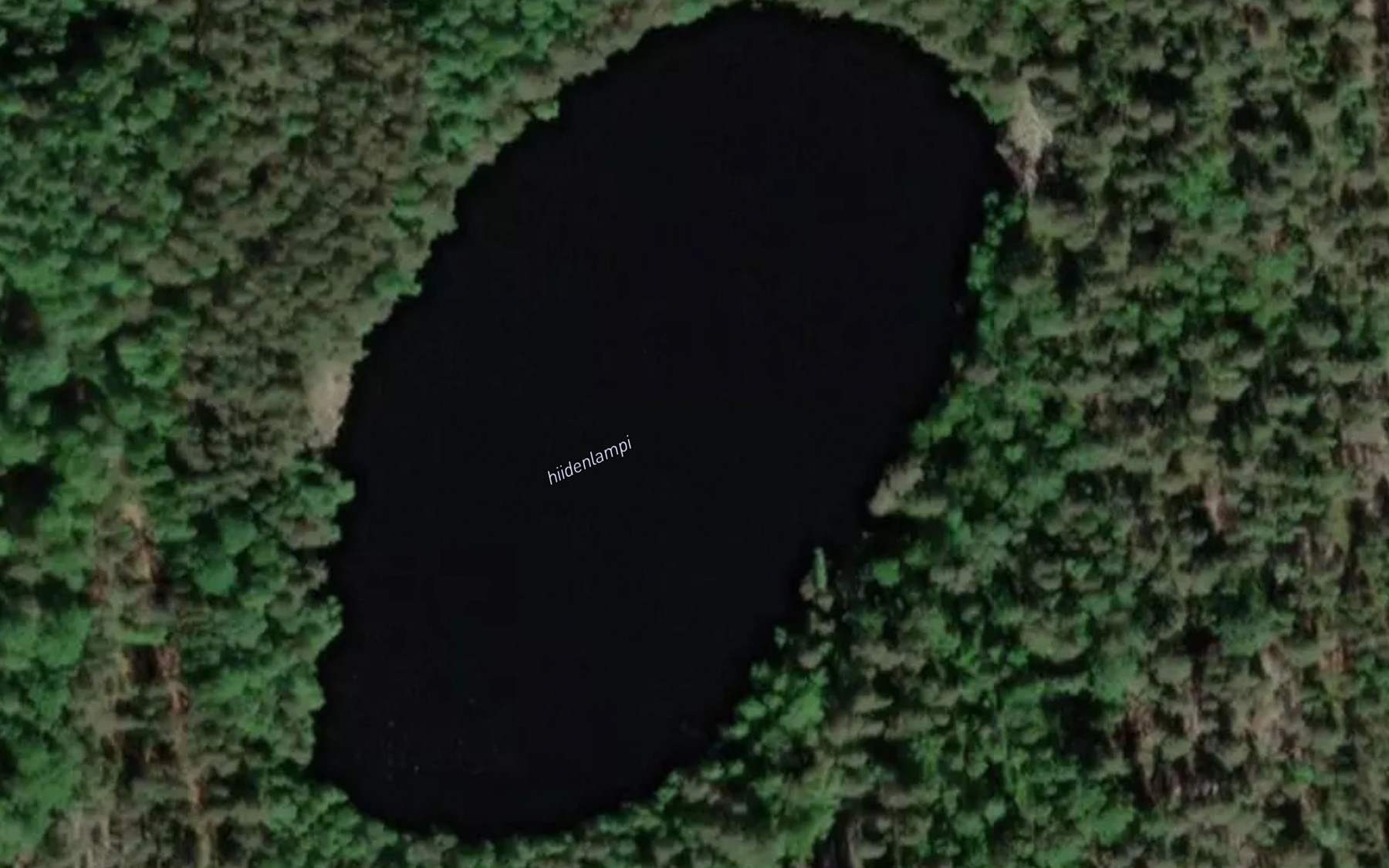 Satellite map of the Hiidenlampi