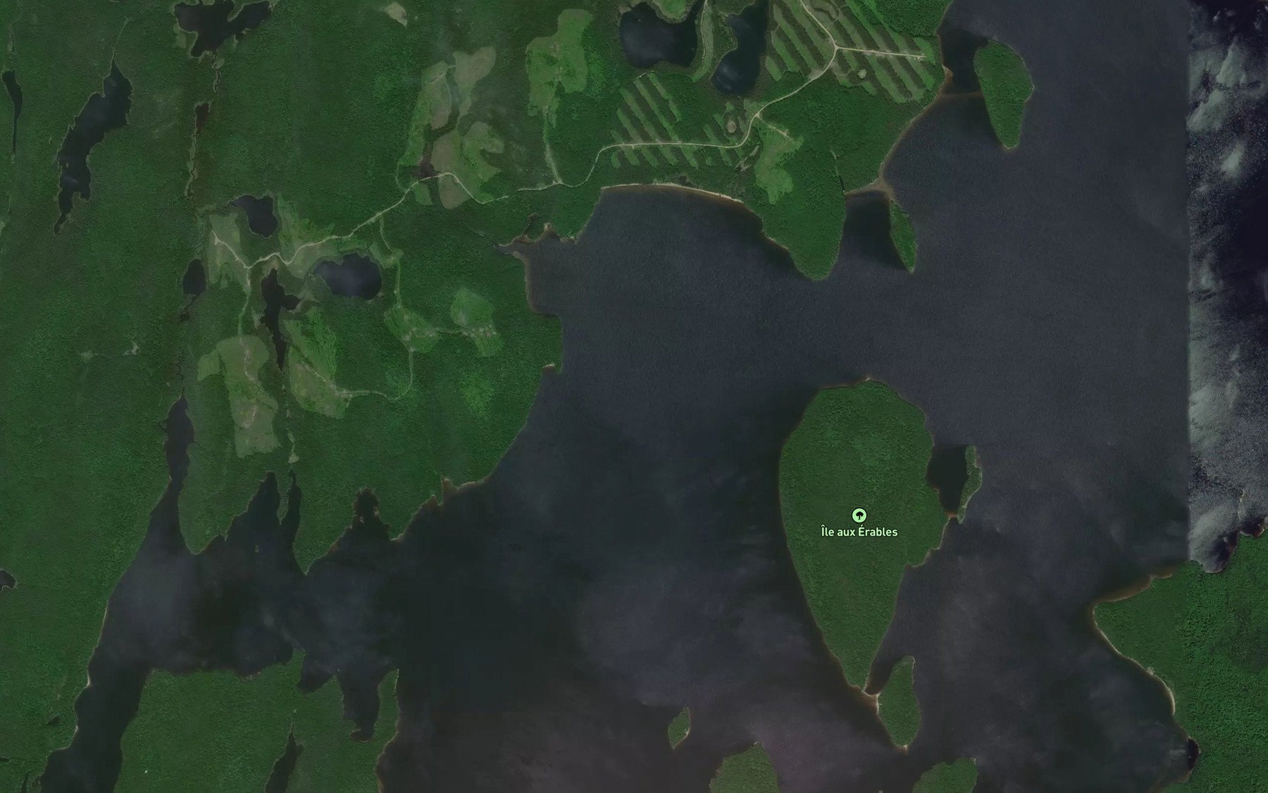 Satellite map of the Baie Wacawkak