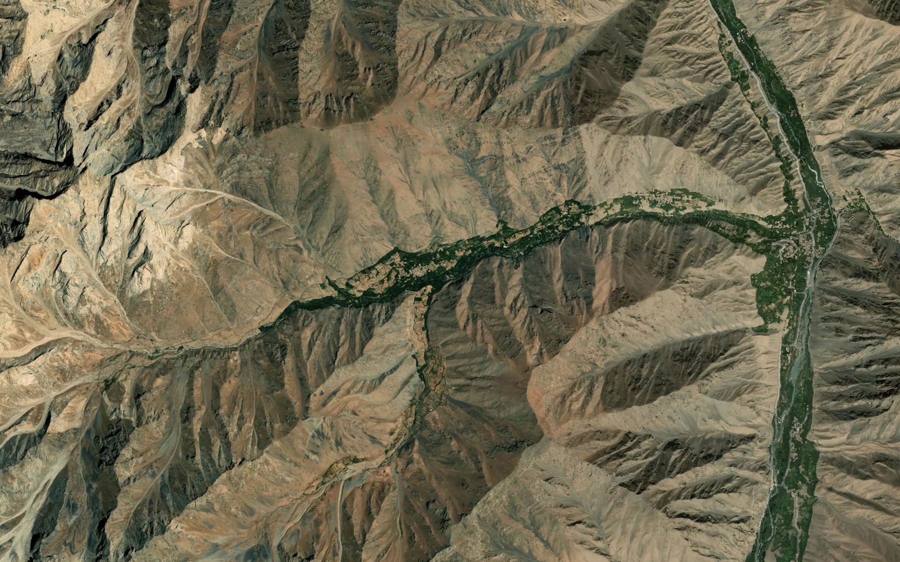 Satellite map of the Darah-ye Mazar
