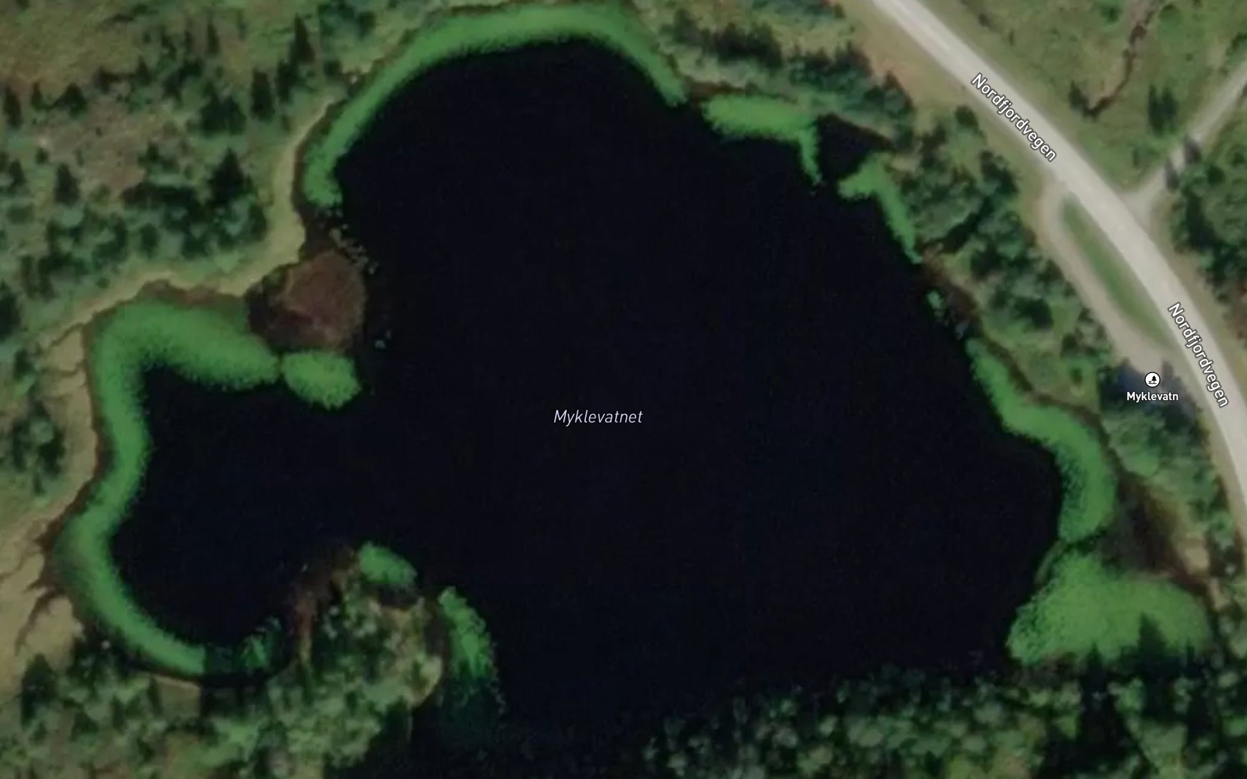Satellite map of the Myklevatnet
