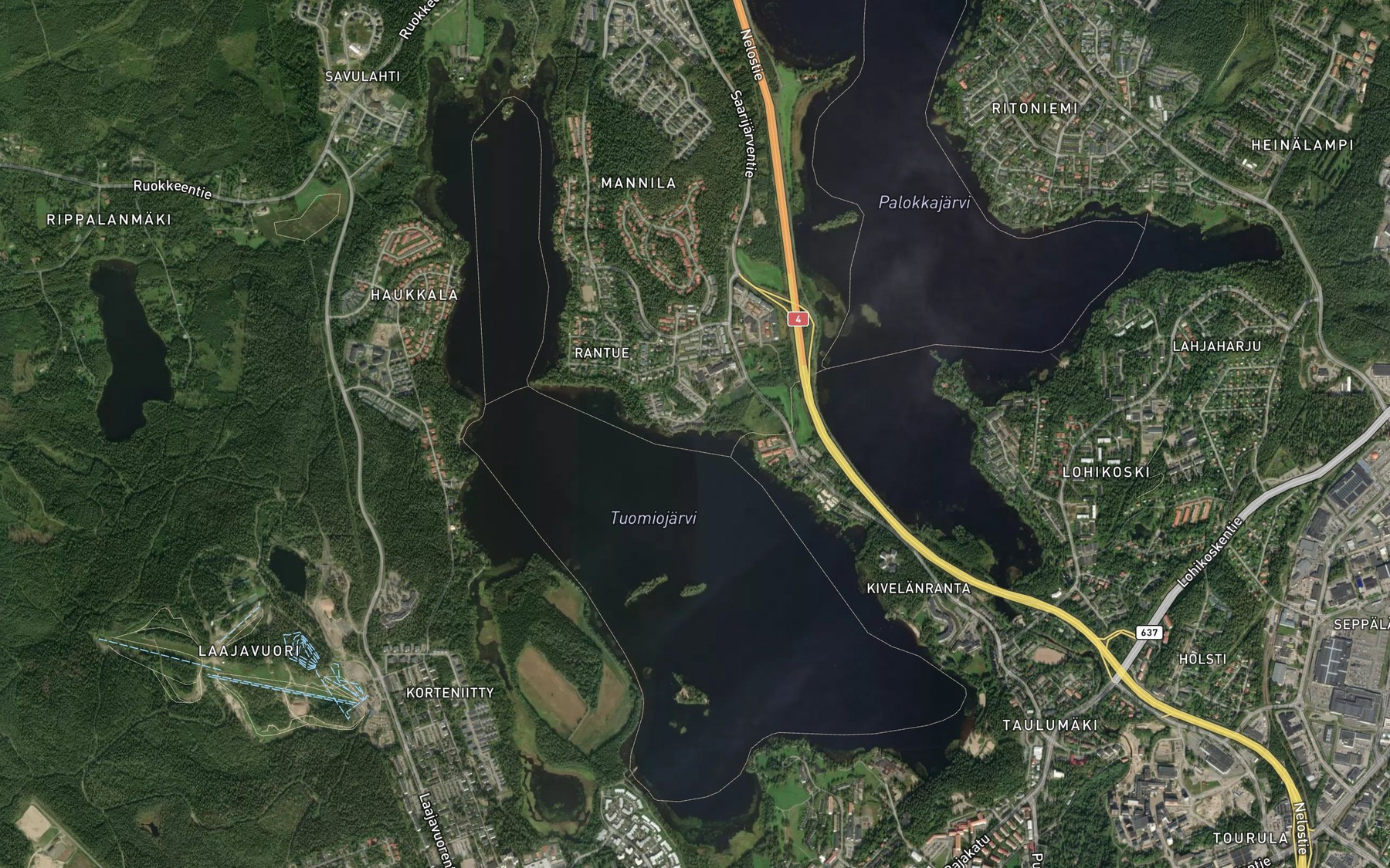 Satellite map of the Loylyjoki