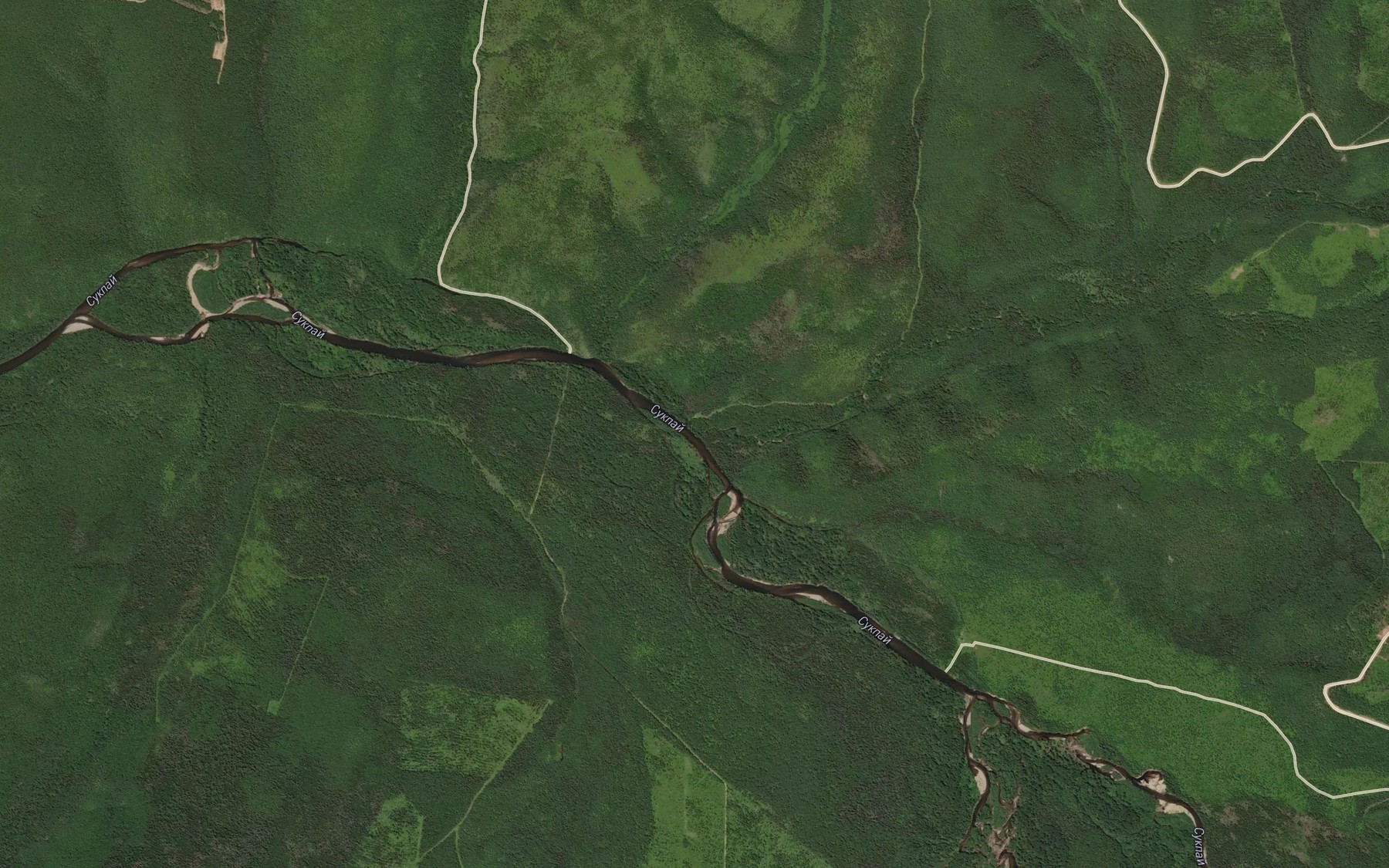 Satellite map of the Udegeyskaya