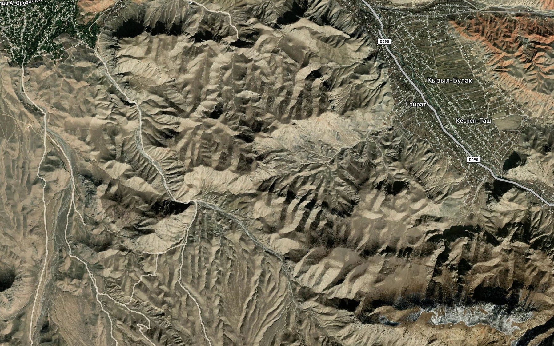 Satellite map of the Rodnik Oryu-Bulak
