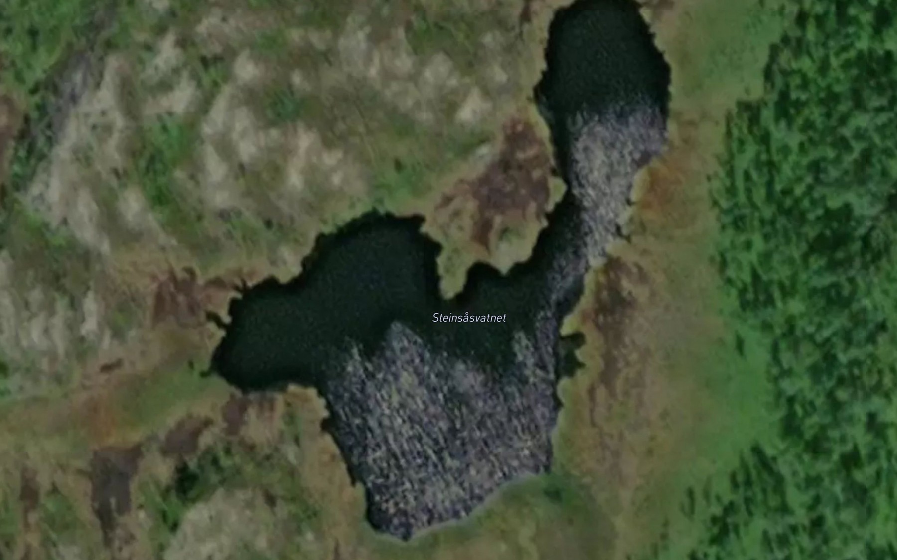Satellite map of the Steinsasvatnet