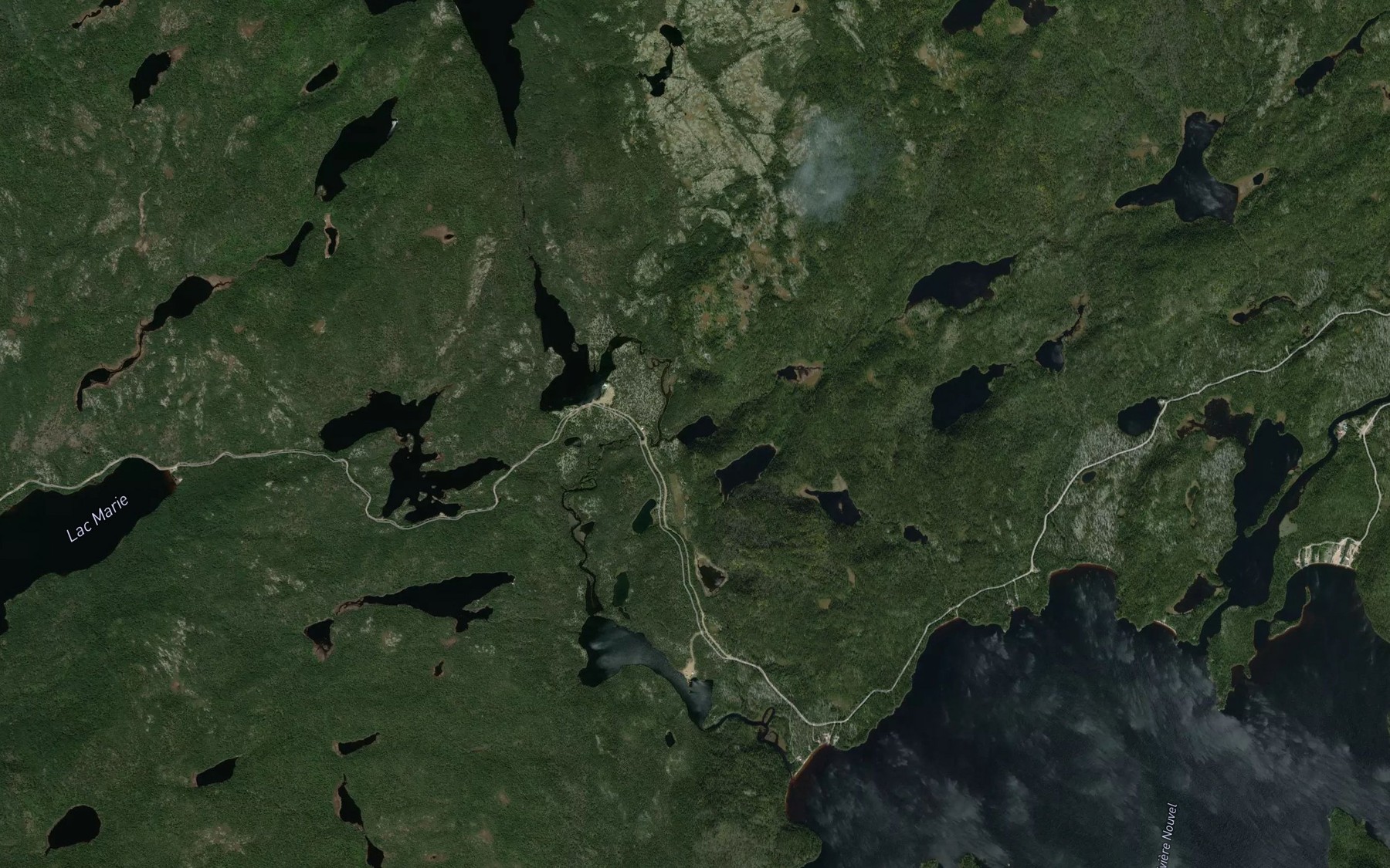 Satellite map of the Lac du Coin