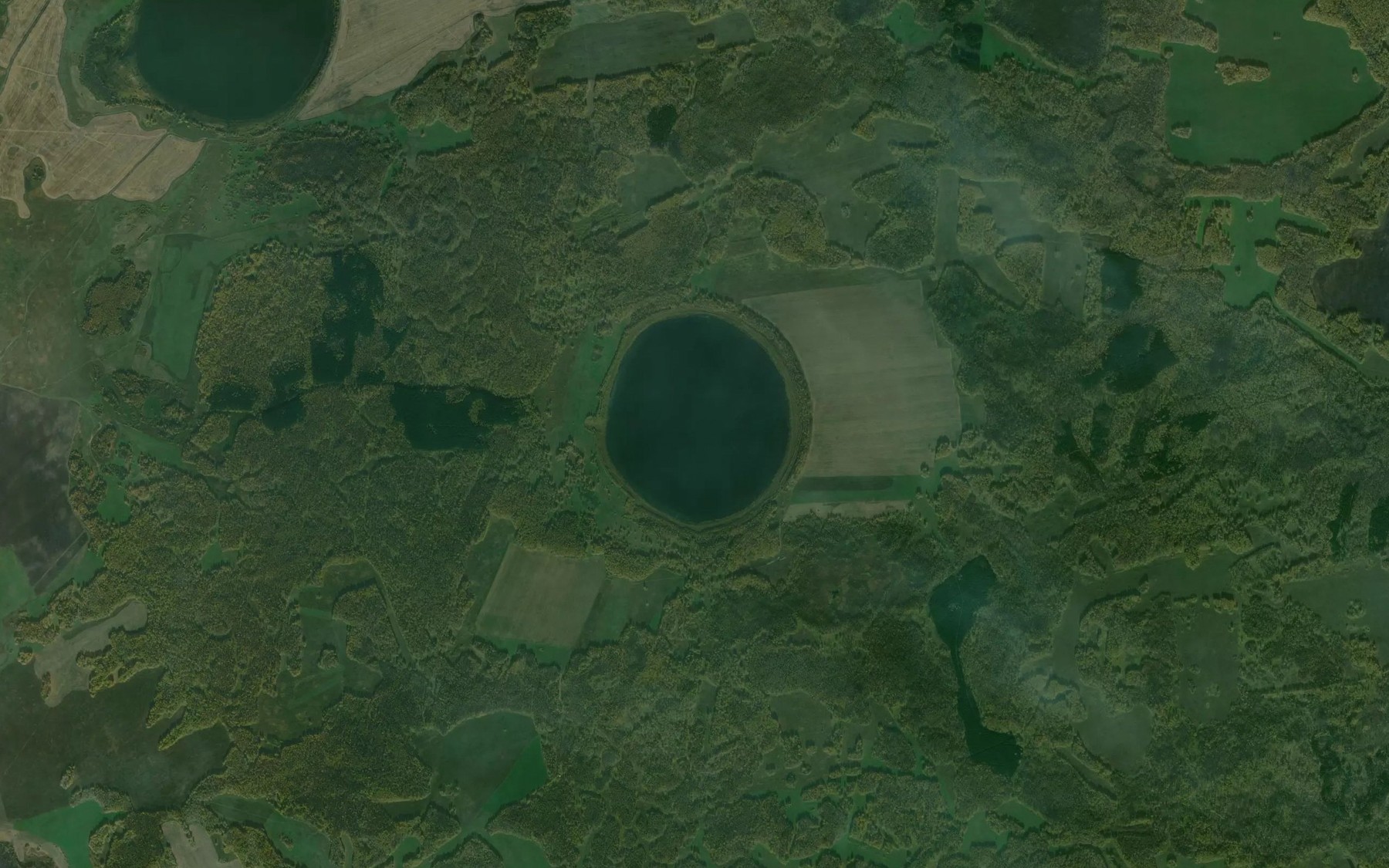 Satellite map of the Ozero Zotkino