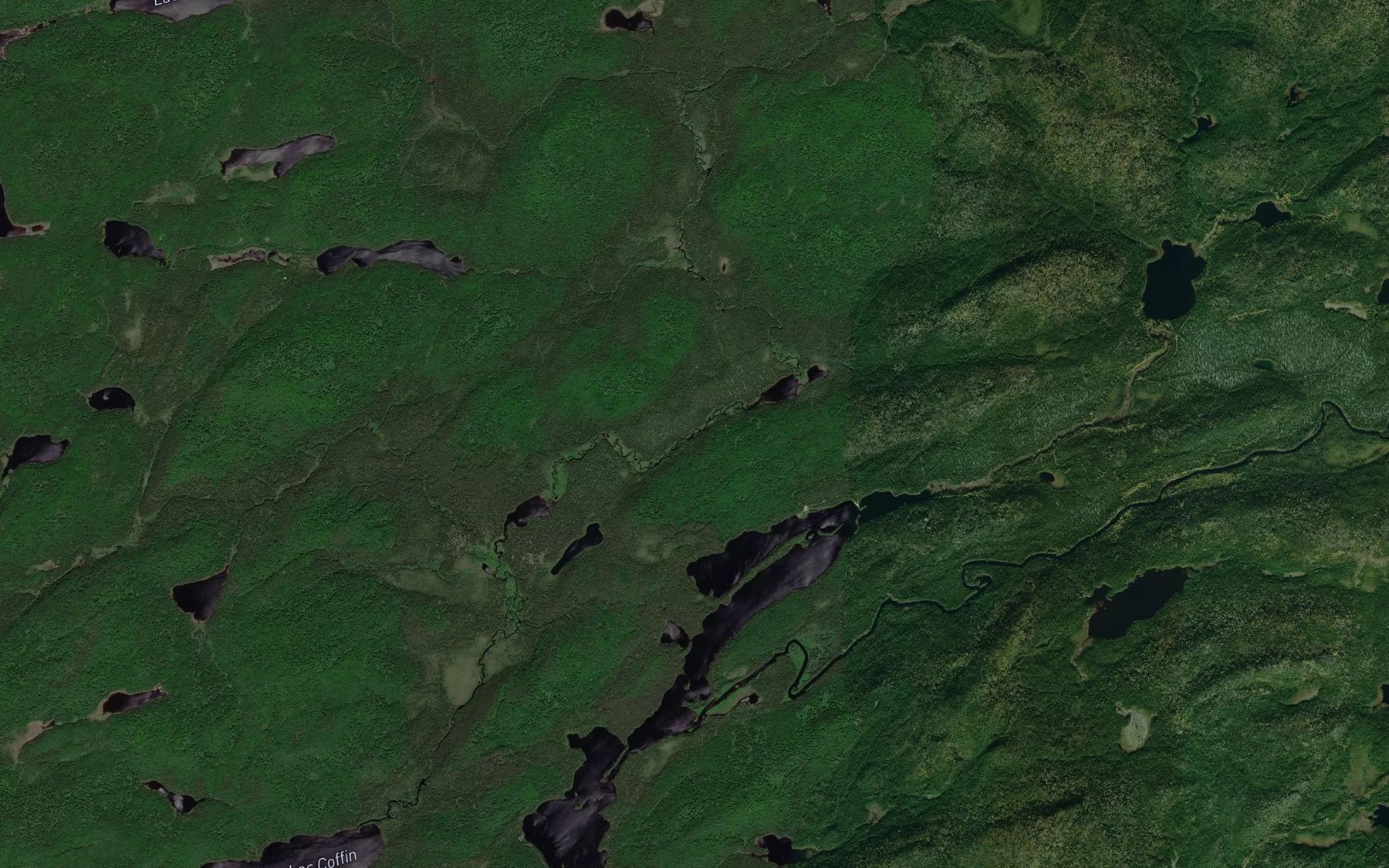 Satellite map of the Lac du Marsouin