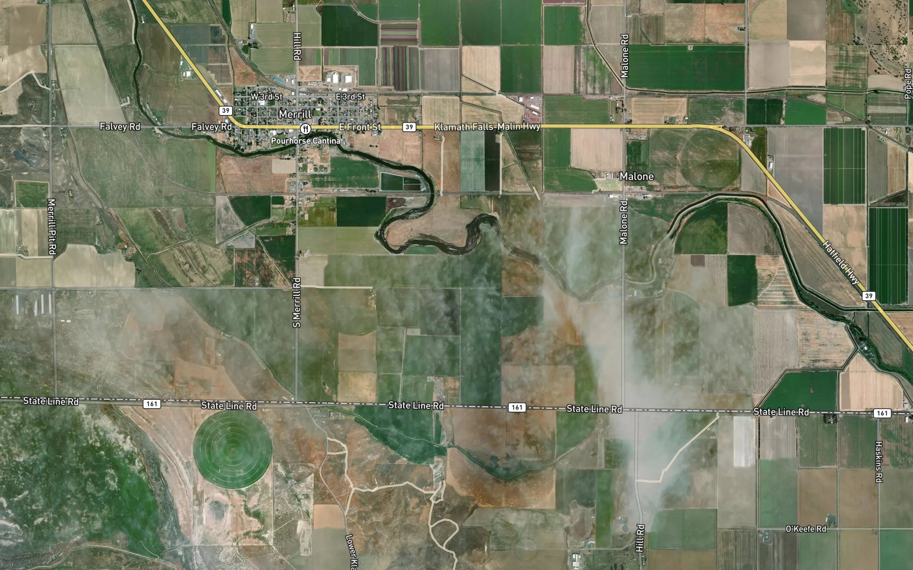 Satellite map of the Anderson-Rose Pool