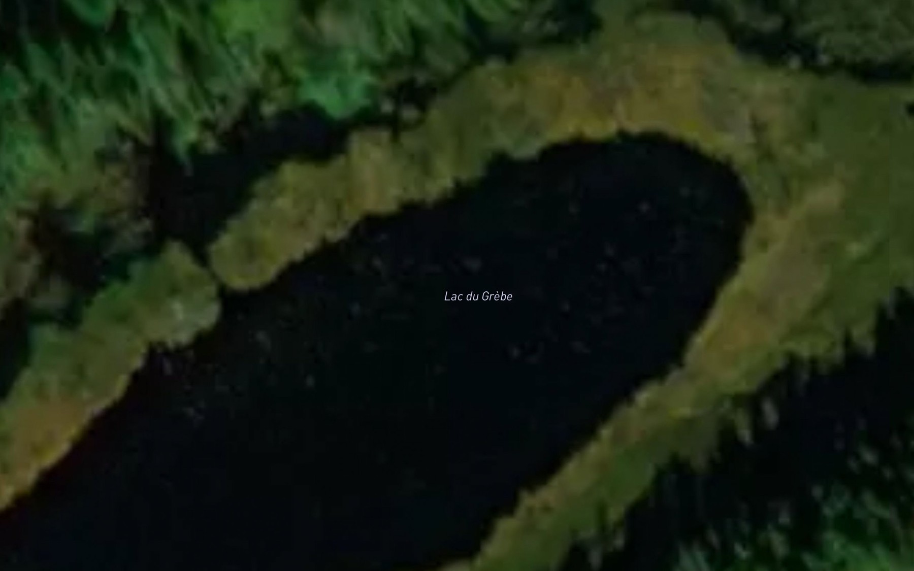 Satellite map of the Lac du Grebe