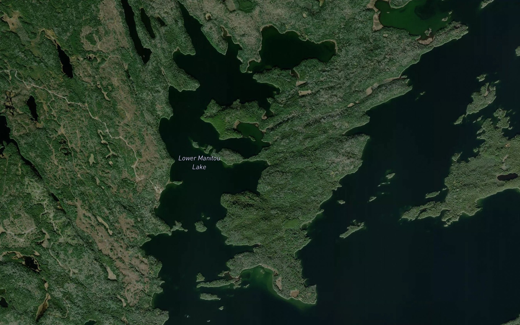 Satellite map of the Barker Bay