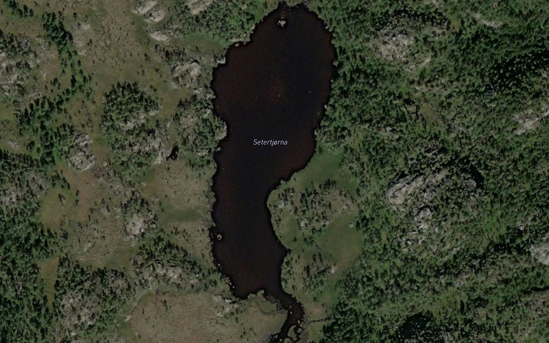 Satellite map of the Setertjorna