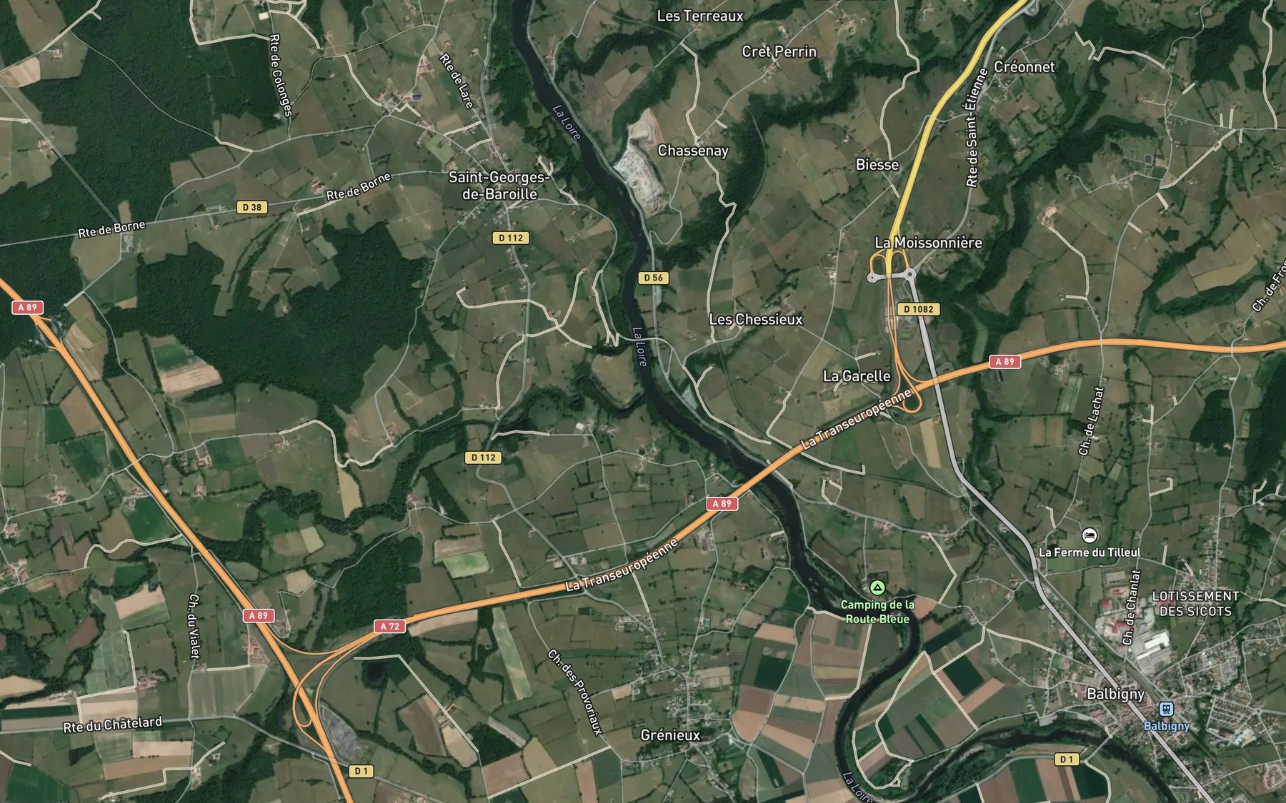 Satellite map of the Aix