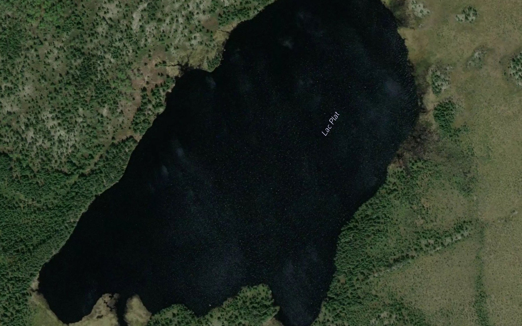 Satellite map of the Lac Plat