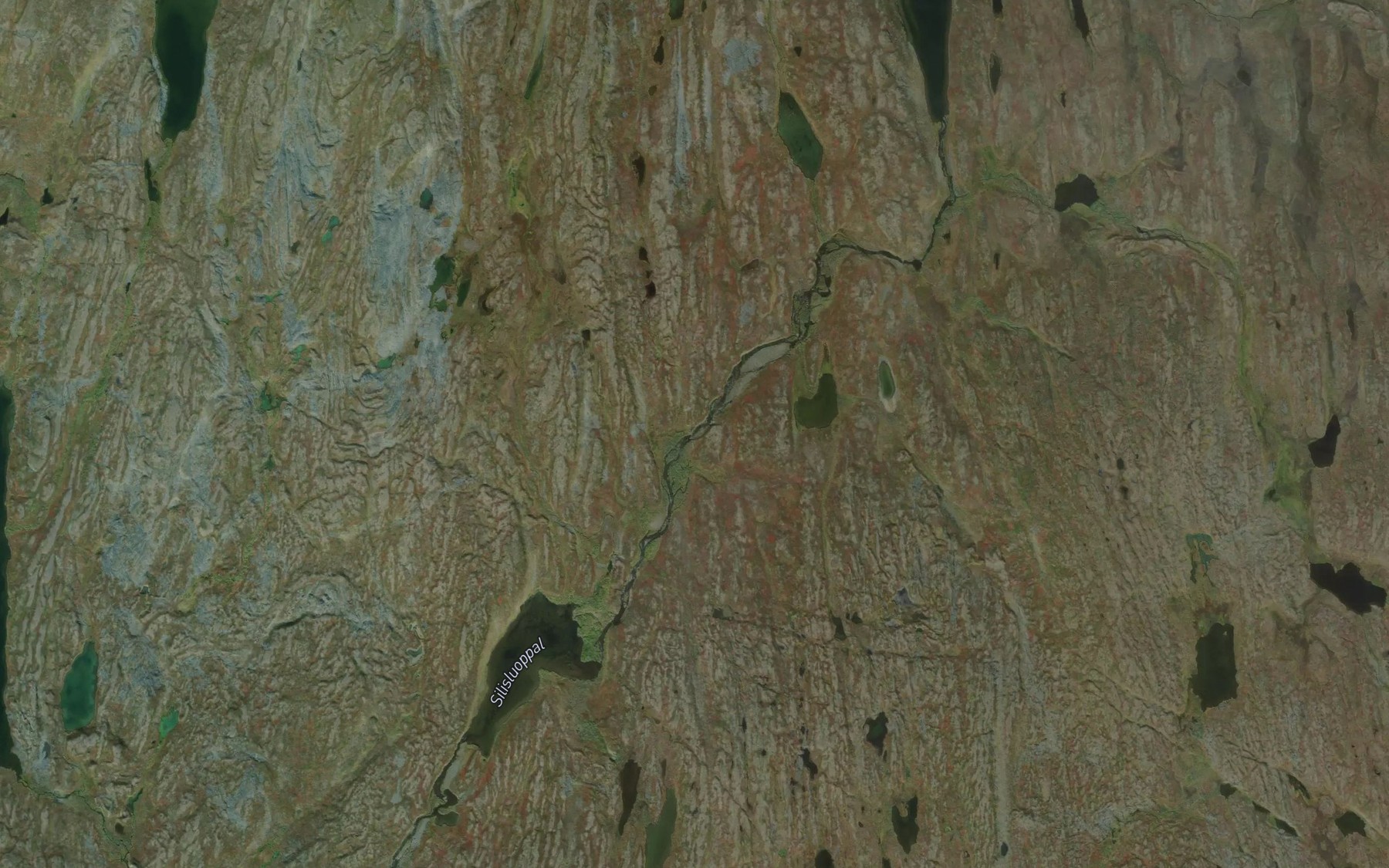 Satellite map of the Sileselva