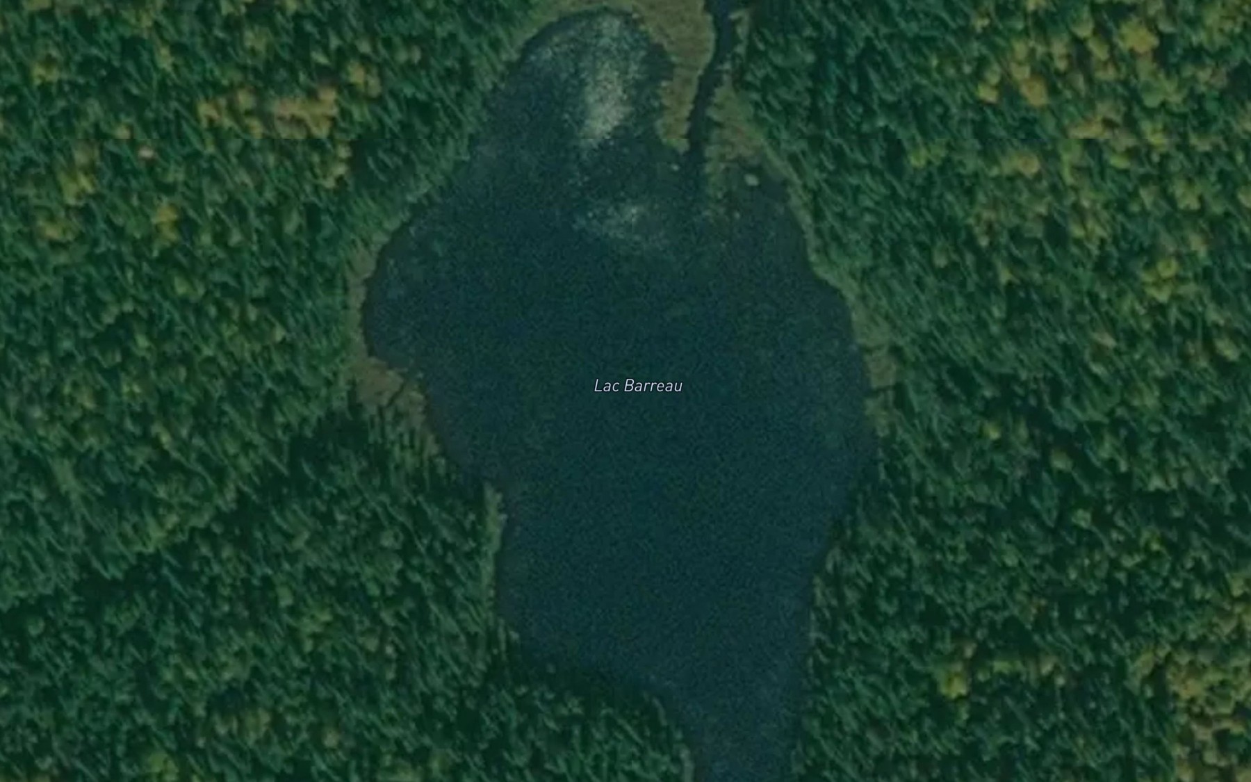 Satellite map of the Lac Barreau
