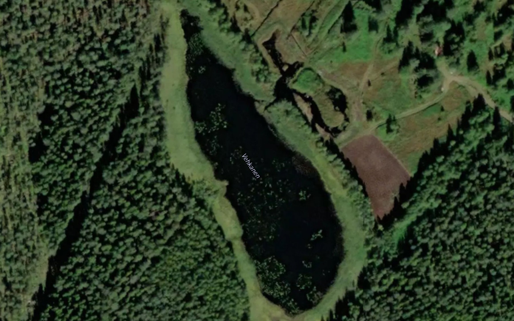 Satellite map of the Vehkanen