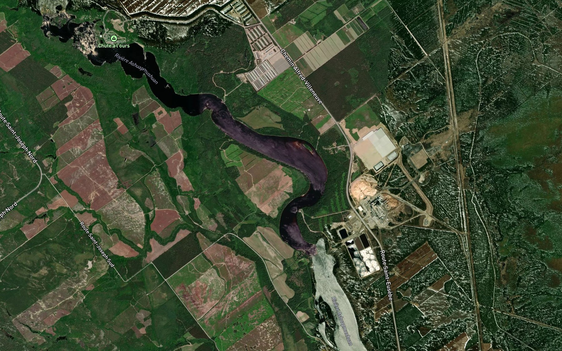 Satellite map of the Cours d'eau Laprise