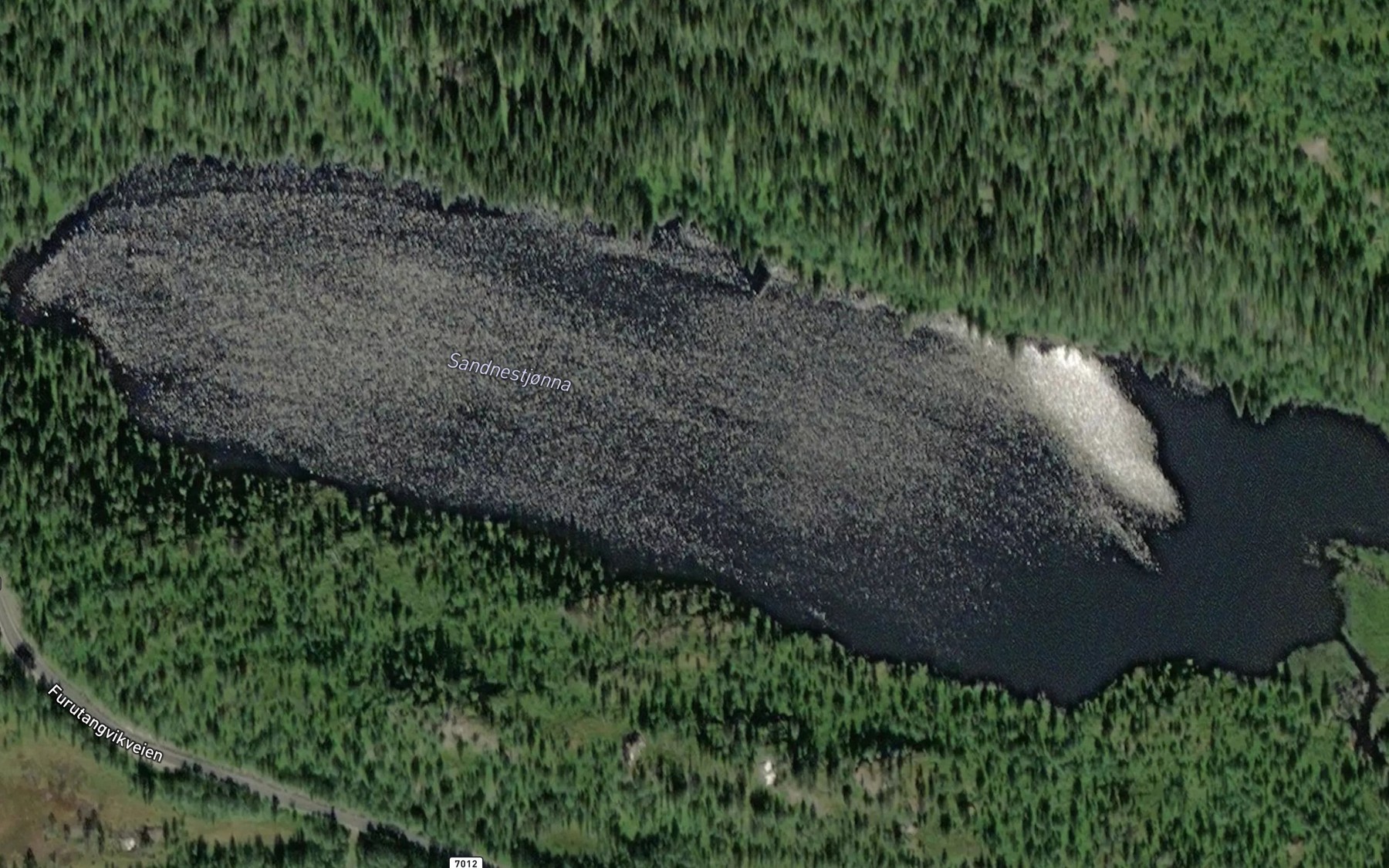 Satellite map of the Sandnestjorna